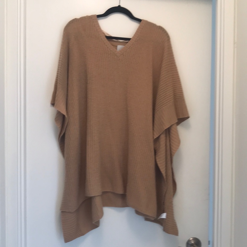 Cashmere poncho